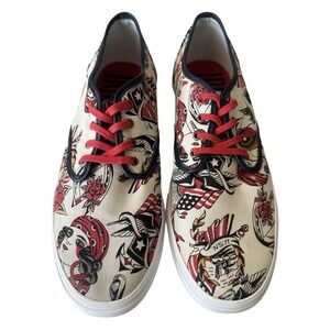 Iron Fist Rockabilly Lace Up Sneakers Mens US 13 Sailor Jerry Tattoos Pin Up USA
